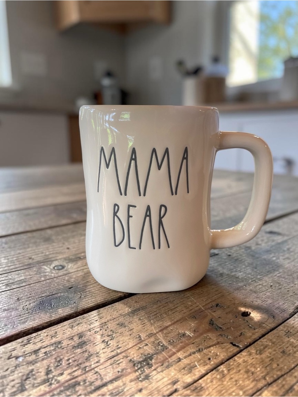 Rae Dunn Mama Bear Ceramic Coffee Mug - White - NWOT unused